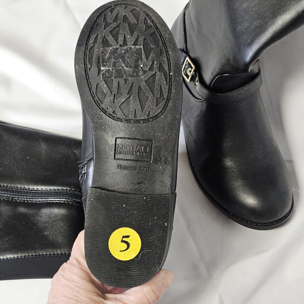 Michael Kors Black Women's Size 5 Boots - Picture 5 of 8